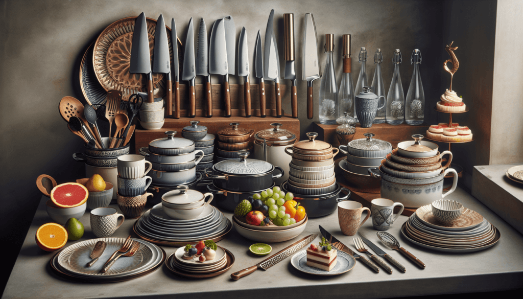 أدوات إعداد الطعام بشكل جميل ومرتب