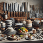 أدوات إعداد الطعام بشكل جميل ومرتب