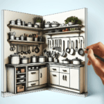 تجهيز زوايا العمل في المطبخ للراحة والكفاءة