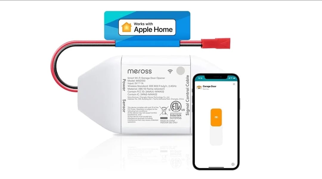 حول باب جراجك لباب ذكي مع ميروس ودعم HomeKit وCarPlay بسعر 180 ريال