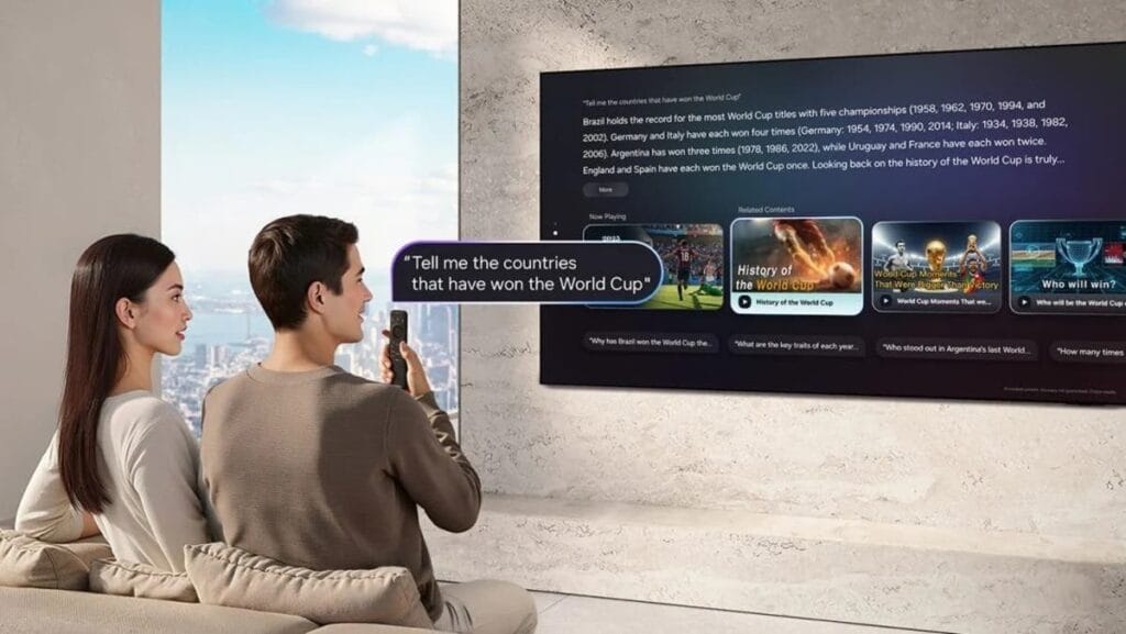 سامسونغ تُدخل غوغل ومايكروسوفت وبيربلكسيتي إلى أجهزة التلفاز