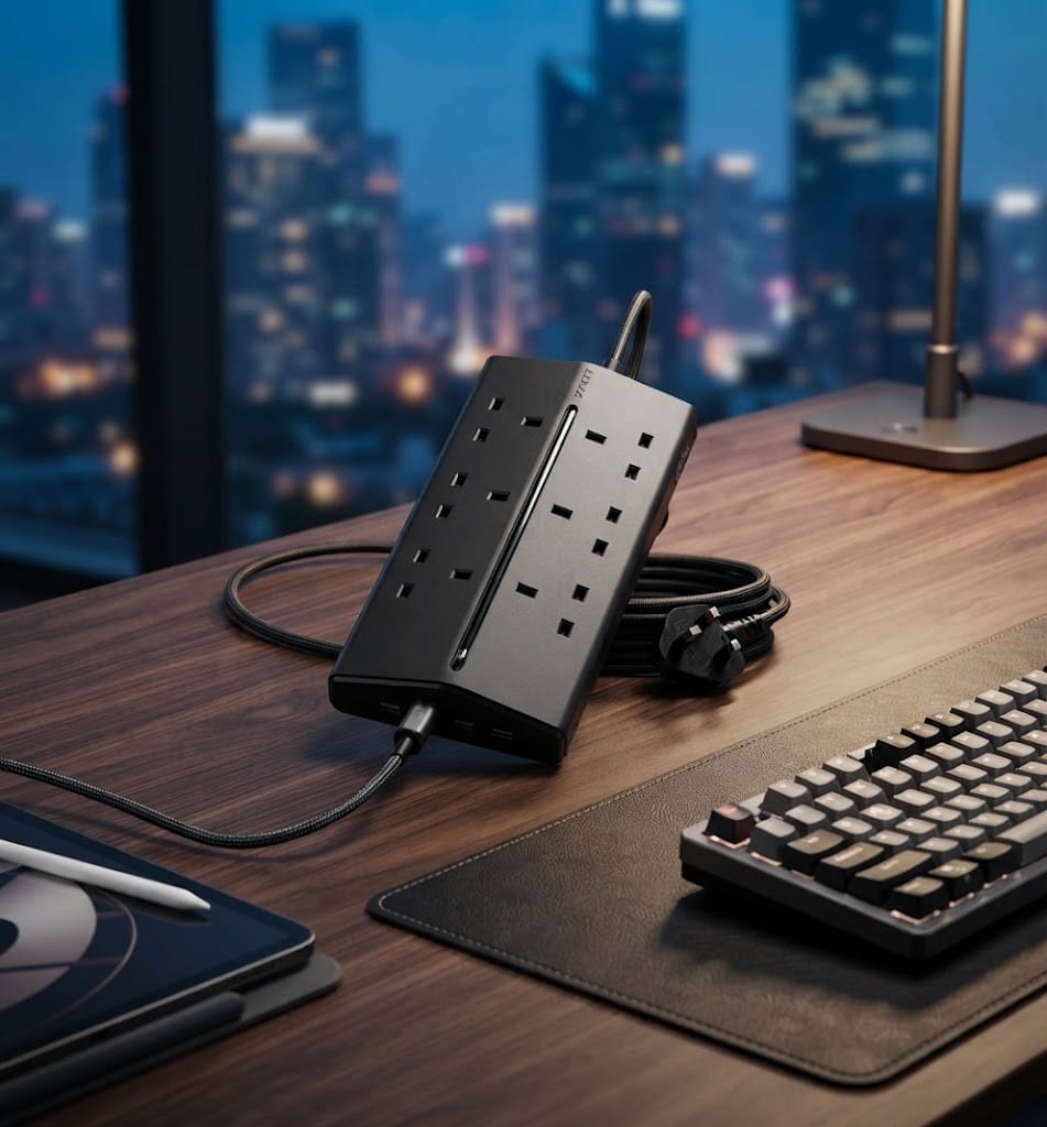 UGREEN 10-in-1 Trapezoidal Power Strip بسعر 80 ريال: مراجعة شاملة مع مقارنة قوية