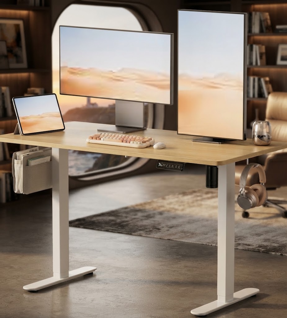 استمتع بالعمل: مكتب Standing Desk كهربائي قابل للتعديل بسعر 558 ريال – مراجعة شاملة لمقارنة فعّالة!