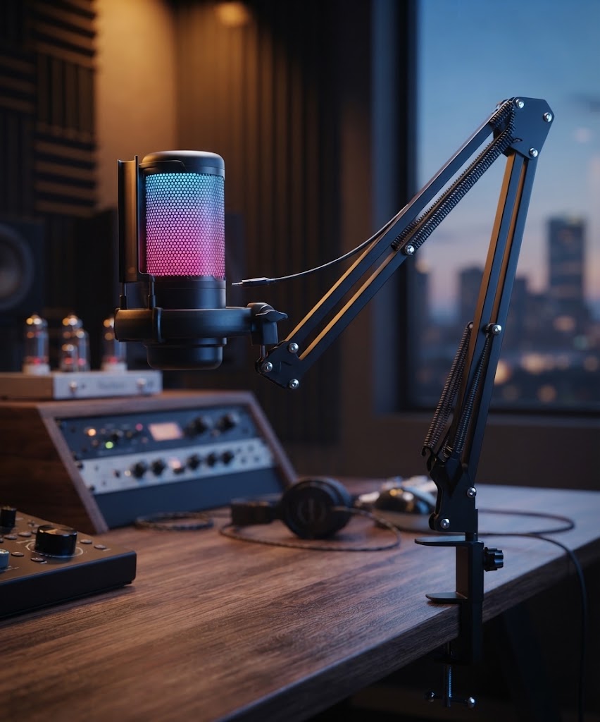 مراجعة شاملة لمايكروفون الألعاب RGB XVersion بسعر 119 ريال سعودي: مقارنة مع أفضل البدائل