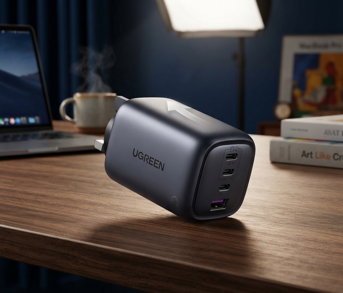 مراجعة شاملة لشاحن UGREEN Nexode 65W USB: أفضل أداء وسعر تنافسى 109 ريال سعودي
