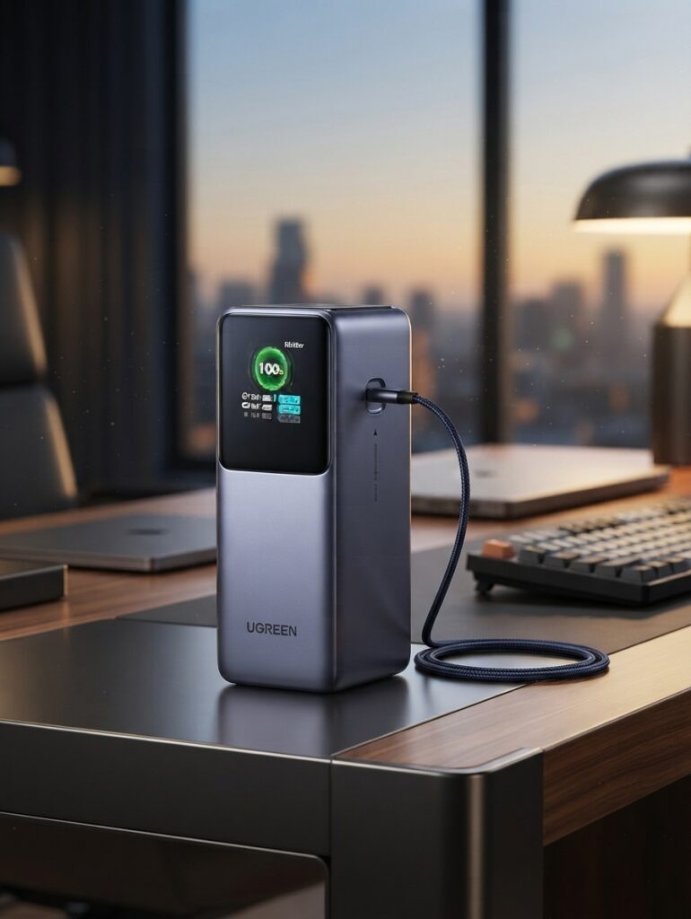 مراجعة شاملة لجهاز UGREEN Power Bank 20000mAh 130W: أفضل شاحن محمول بسعر 149 ريال