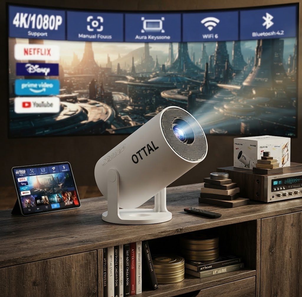 مراجعة مصورة لجهاز العرض المصغر New Upgraded HY300 Pro+ بسعر 111 ريال سعودي | مقارنة شاملة مع البدائل