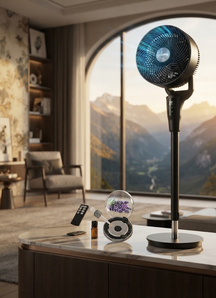 DREO Pedestal Fan for Bedroom 2026 Upgrade – مميزاته وأسعار مذهلة بسعر 359 ريال