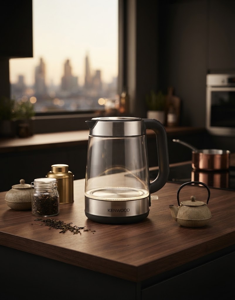 مراجعة شاملة لسخان الماء الكهربائي Kenwood Glass Kettle 1.7L بسعر 131 ريال سعودي