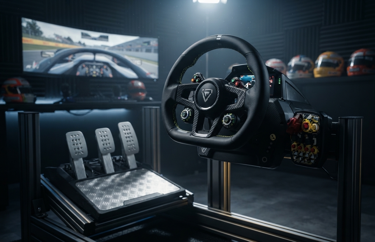 تجربة قيادة غير مسبوقة: مراجعة شاملة لعجلة القيادة Turtle Beach VelocityOne Race Wheel بسعر 1148 ريال سعودي