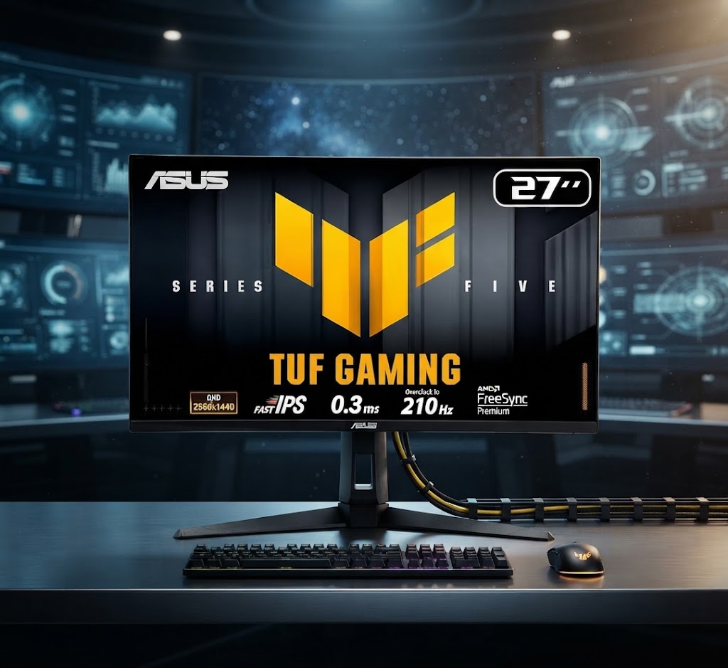 مراجعة شاملة لشاشة ASUS TUF Gaming VG27AQ5A-J: أفضل خيار للألعاب بسعر 599 ريال سعودي