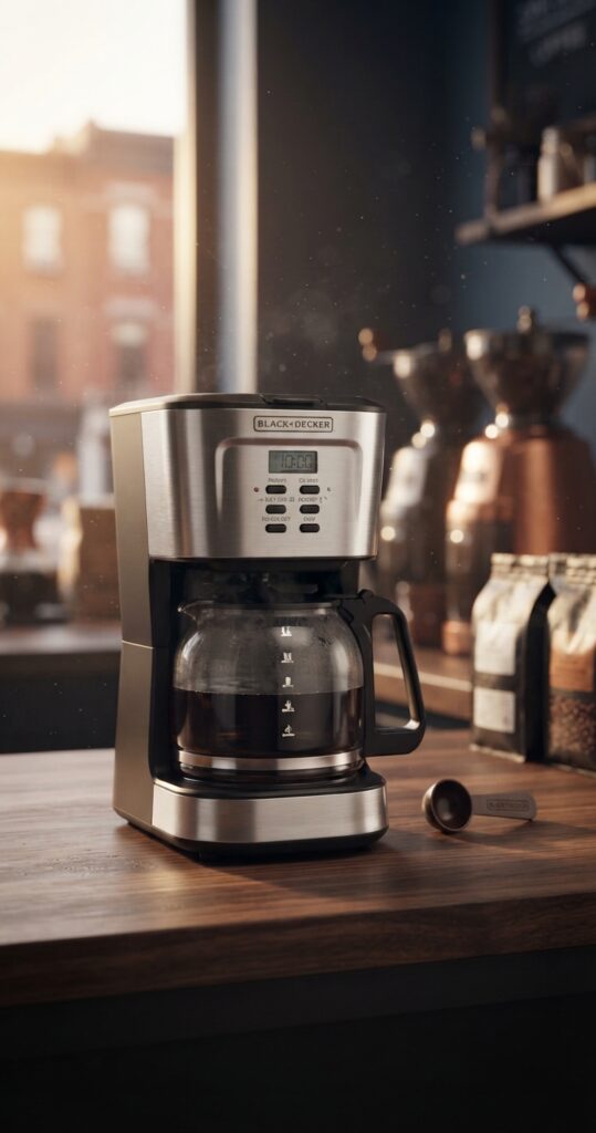 BLACK+DECKER 12-Cup Coffee Maker بسعر 76 ريال: مراجعة شاملة مع مقارنة مع أفضل البدائل