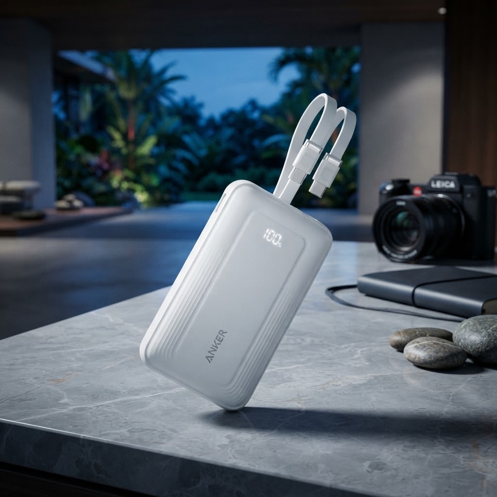 مراجعة شاملة لجهاز Anker Zolo Power Bank (20K, 45W, Built-In Dual USB-C Cables) بسعر 169 ريال سعودي – مقارنة متميزة مع أفضل البدائل